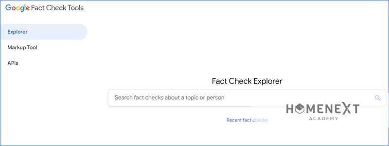 tìm kiếm thông tin: Tính năng Fact Check Explorer