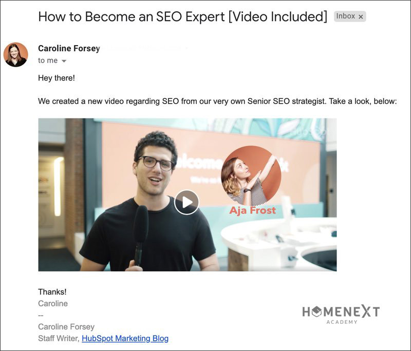 video trong email marketing: Nhúng video vào email