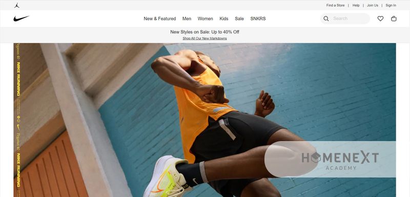 website của Nike