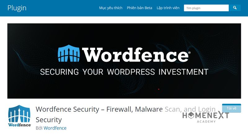 Plugin Wordfence Security