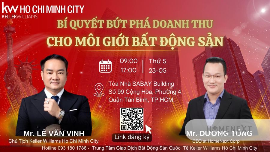 Khoá học "Bí quyết bứt phá doanh thu cho môi giới bất động sản"